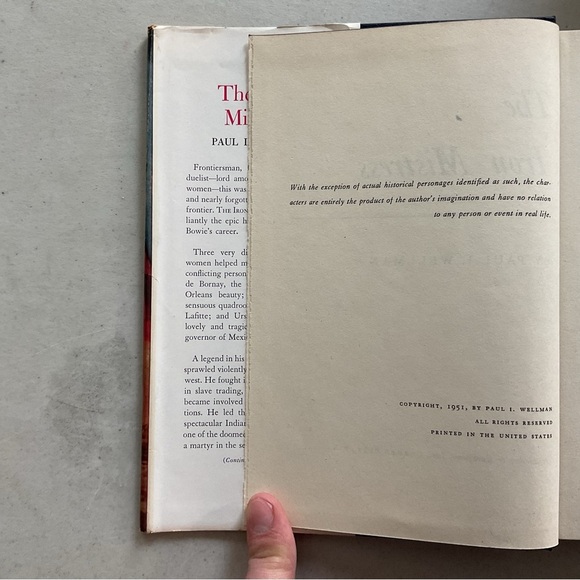 The Iron Mistress by Paul I. Wellman Vintage Hardcover Book - Picture 4 of 6